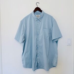St. John's Bay Sky Blue Checkered Shirt